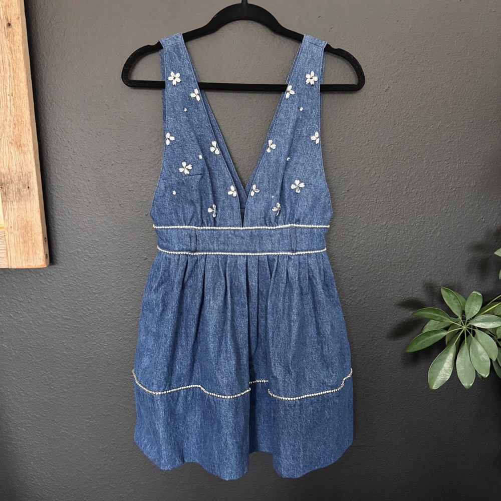 Free People Aultry Embellished Mini Dress - Picture 6 of 10